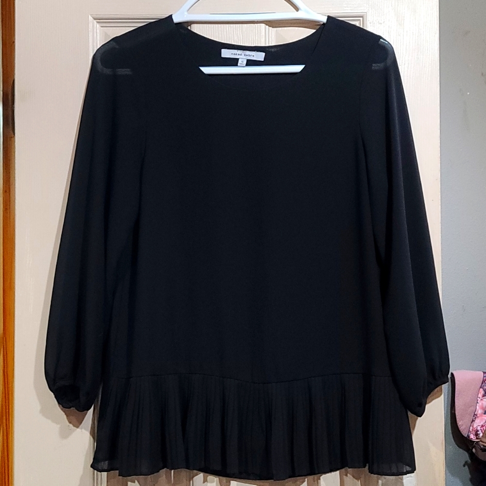 Naked Zebra dress top black